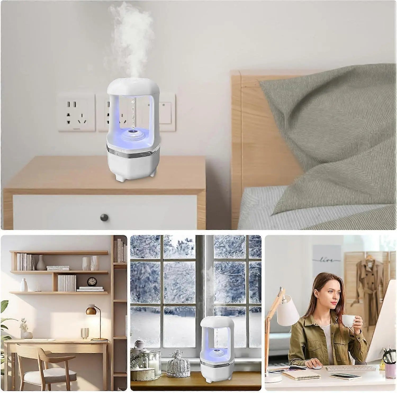 USB Air Humidifier for Bedroom, Small Travel Quiet Humidifier for Office Desk Wholesale Hub