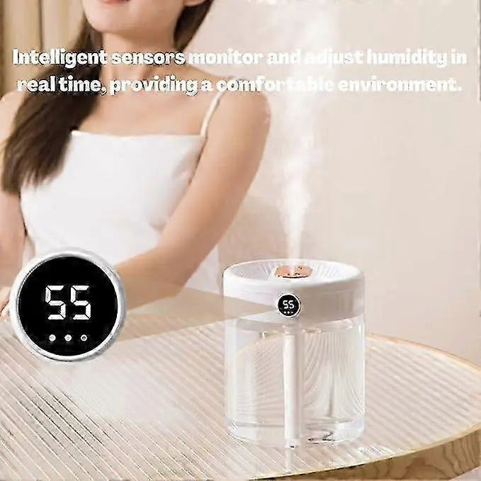 2L Cool Mist Air Humidifier with Night Light, Ultra Quiet Home Bedroom Humidifier Wholesale Hub