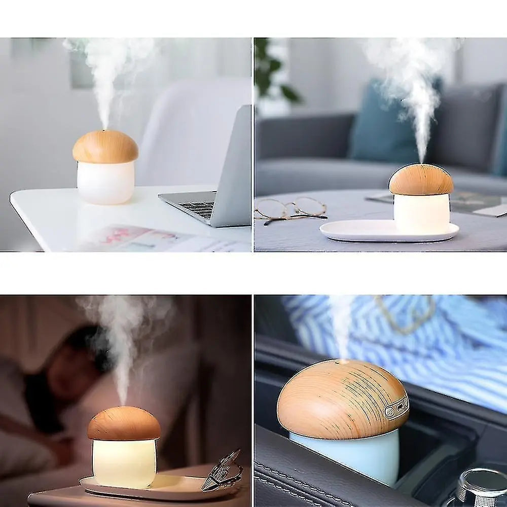 250ml Mushroom Humidifier with Night Light, Mini Mist Humidifier Wholesale Hub