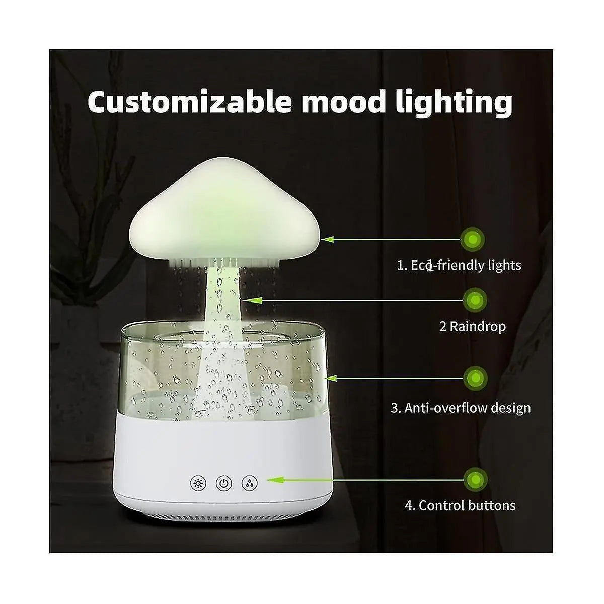 Rain Cloud Humidifier Diffuser, USB Mini Desktop Humidifier Wholesale Hub