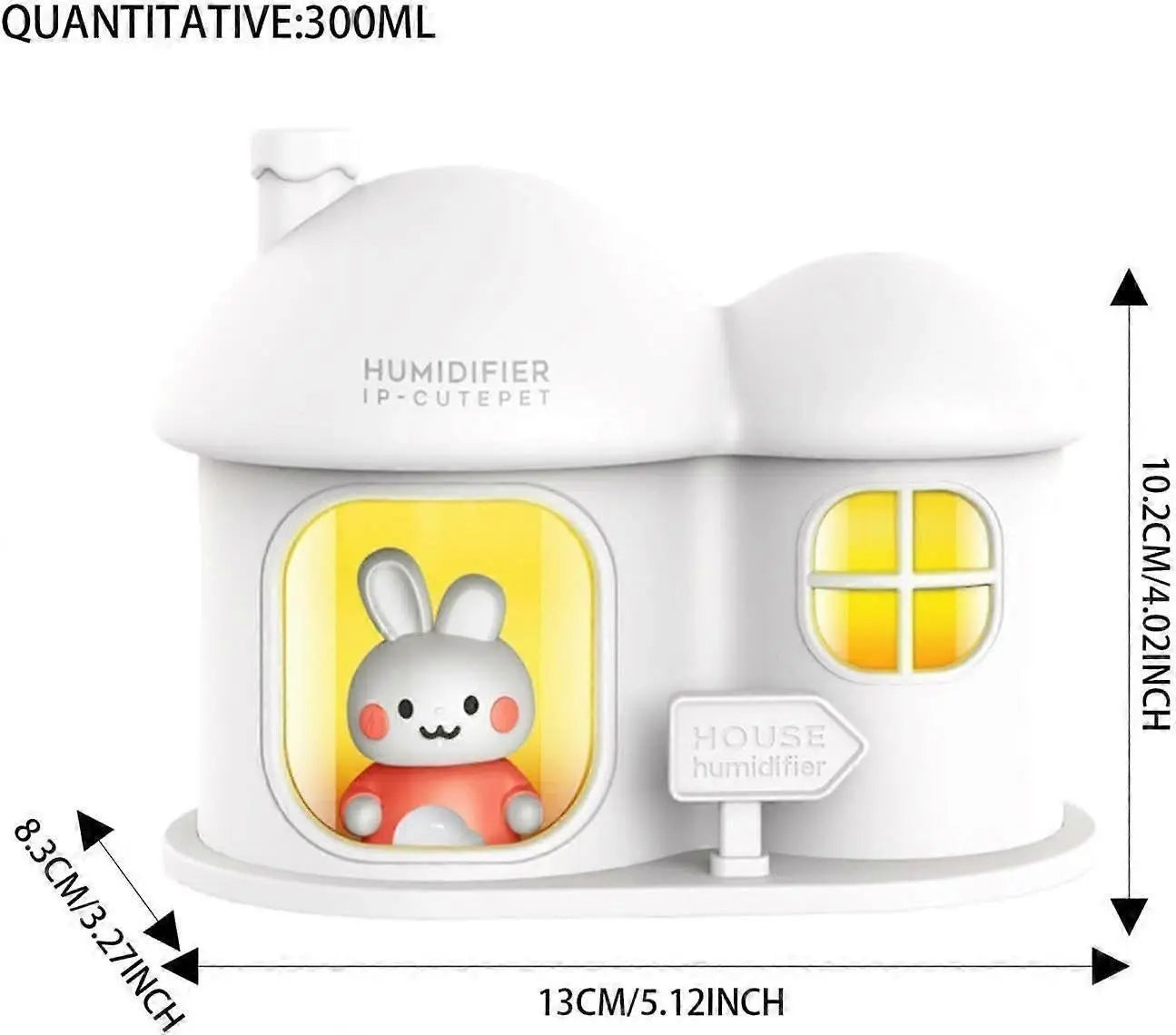300ml Small Air Humidifier with Color Light, Quiet Mini Humidifier for Home Wholesale Hub