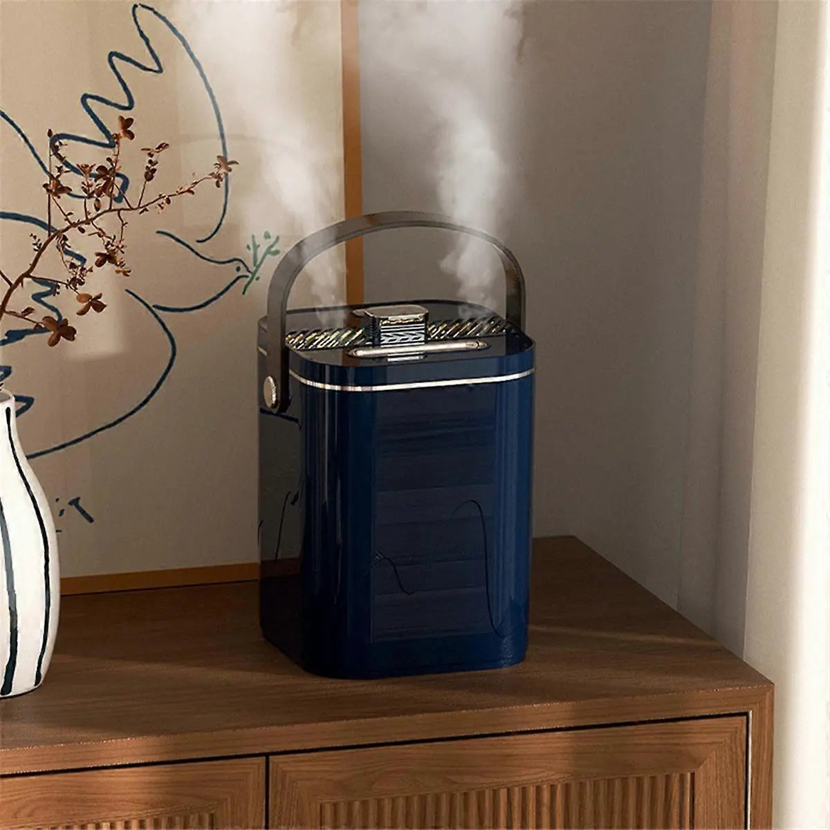 1800ml Cool Mist Desk Humidifier, Large Capacity Air Humidifier (White) Wholesale Hub