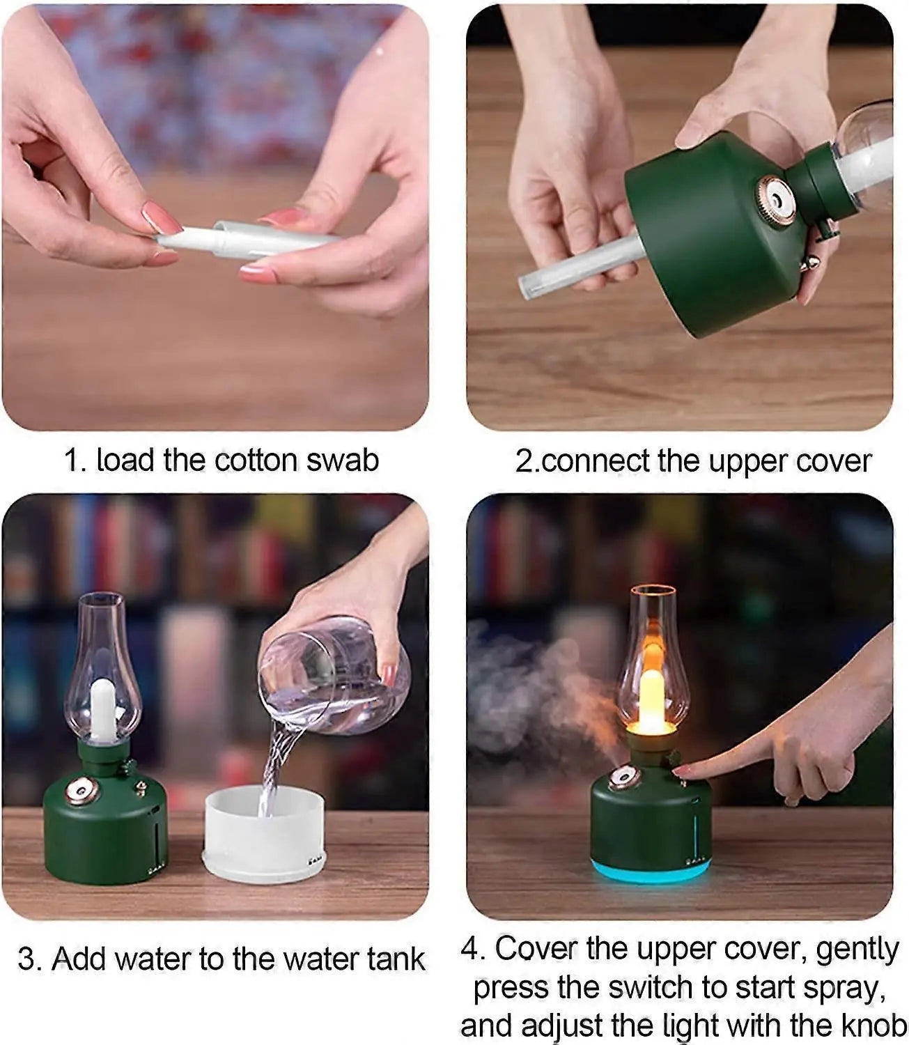 260ml Mini Cool Mist Humidifier for Plants & Babies Room Wholesale Hub