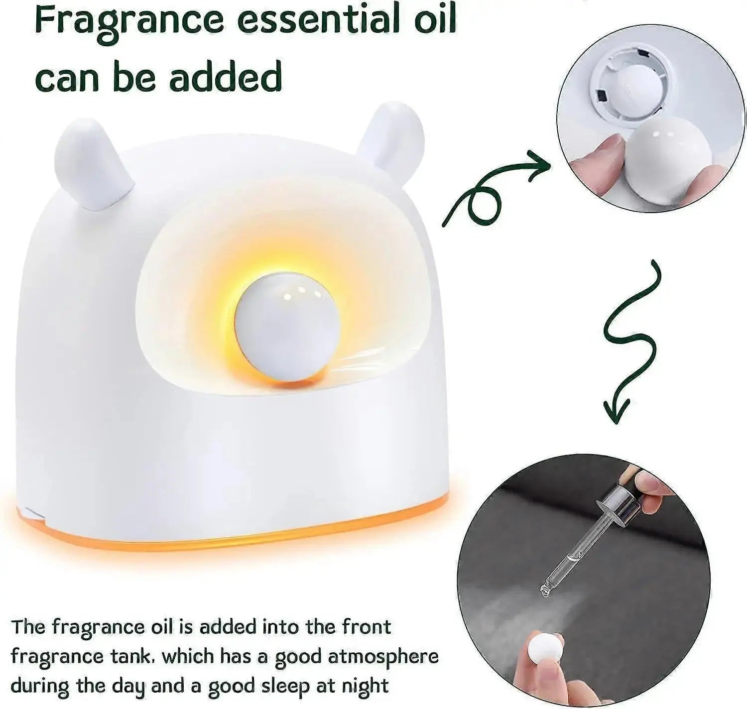 500ml Quiet White Humidifier for Bedroom, Plants, Babies Room Wholesale Hub