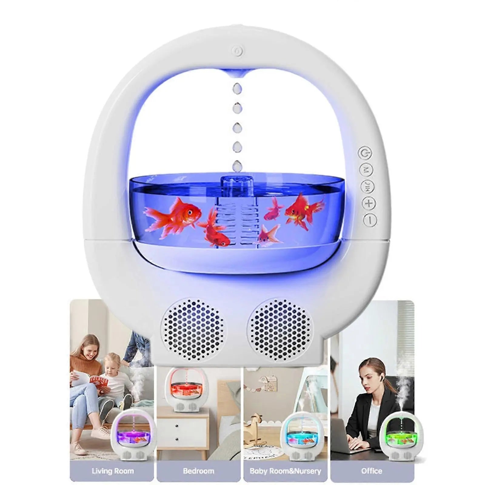 White Multifunctional Home Humidifier with Water Mist for Bedroom Wholesale Hub