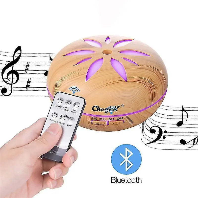 550ml Bluetooth Humidifier with Remote, Timer, Ultrasonic Mist & Mood Light Wholesale Hub