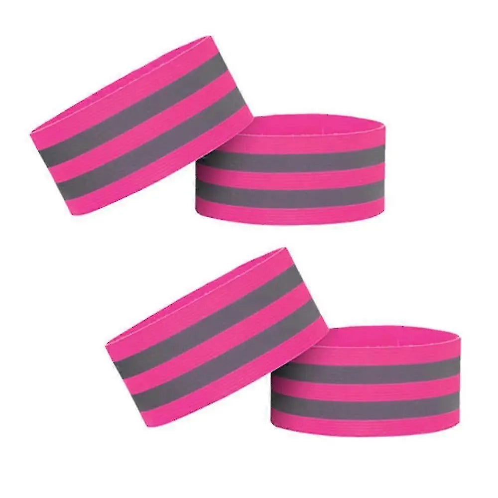 4pcs Reflective Bands, Adjustable Reflector Straps, High Visibility Night Gear Wholesale Hub