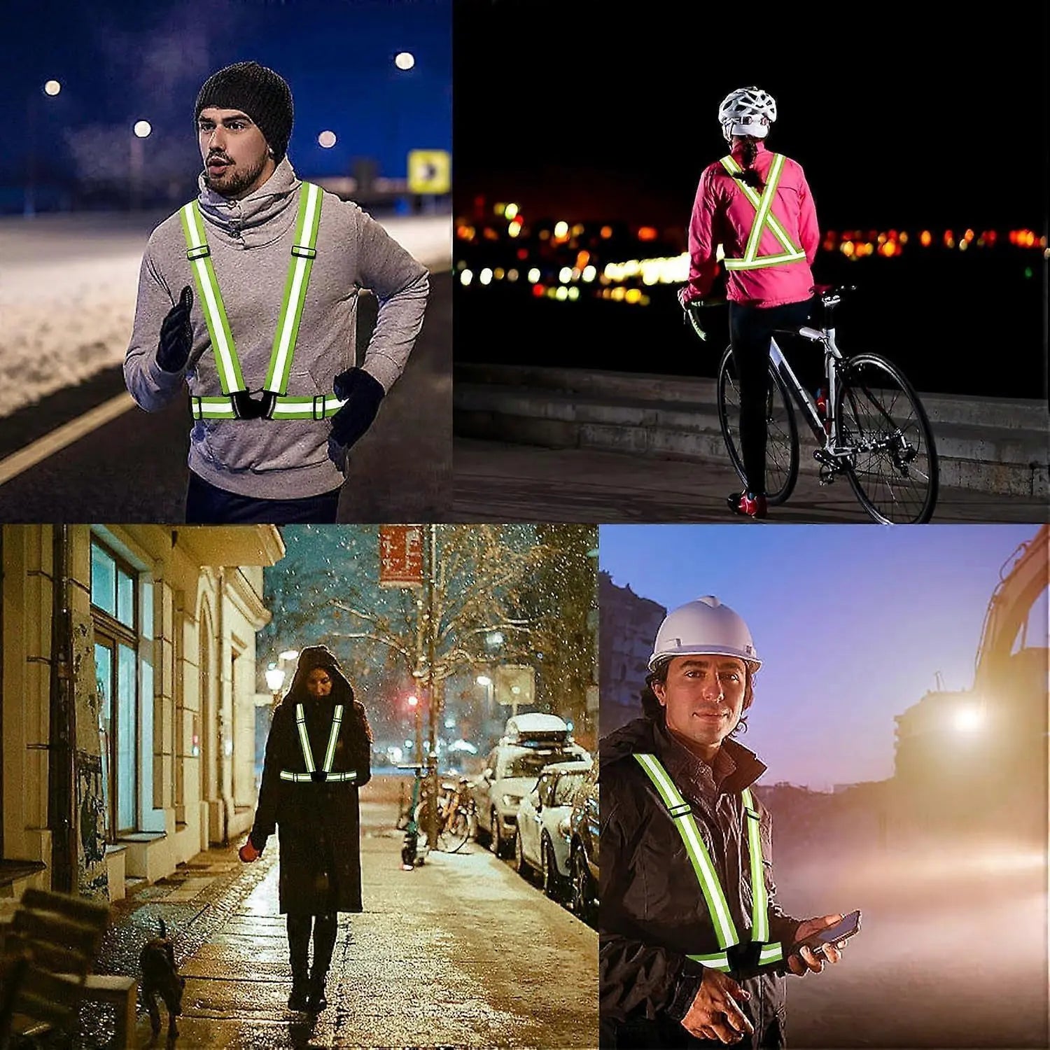 10 Pack Reflective Vests, Adjustable High Visibility security Gear for Men, Women & Babies Wholesale Hub