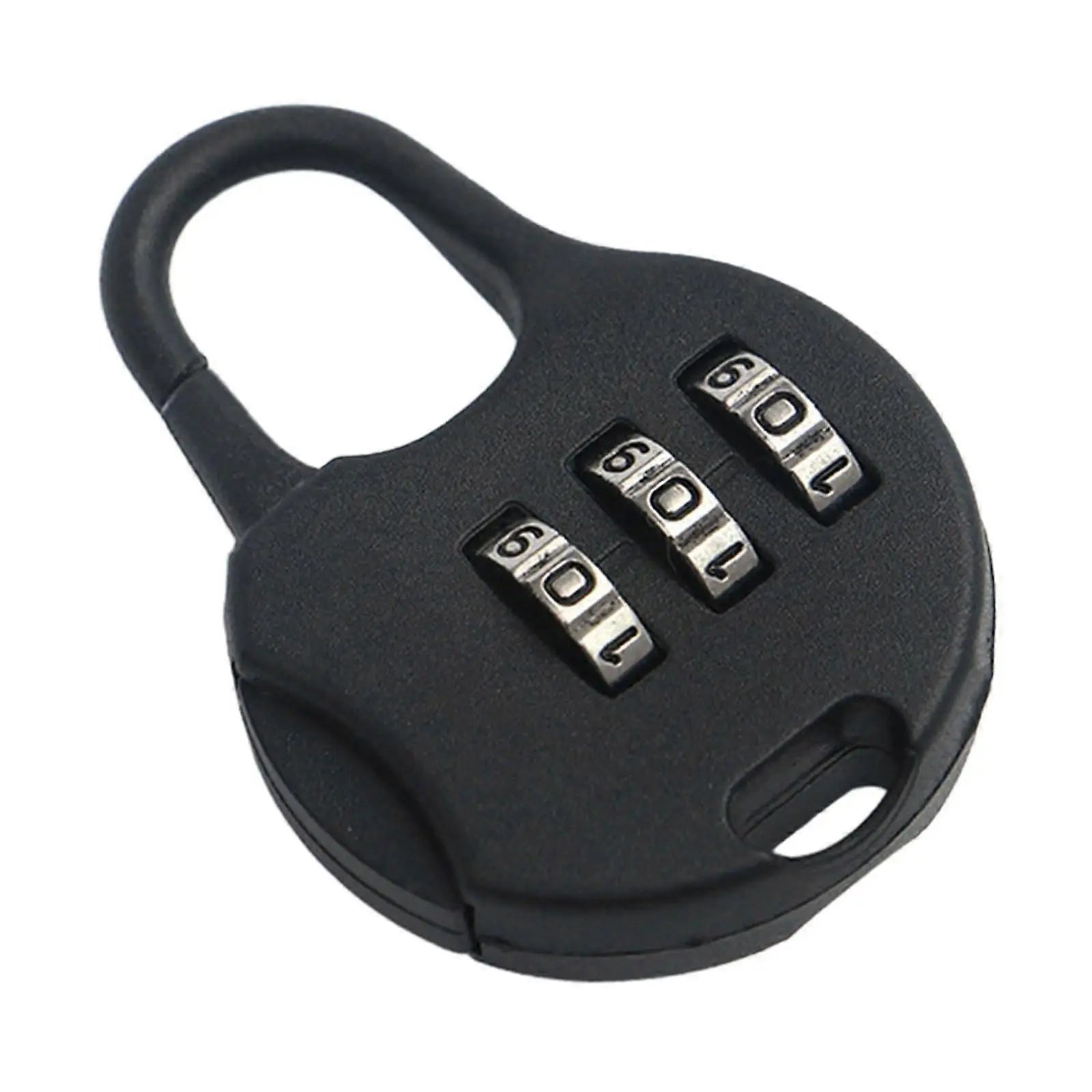 Black 3-Digit Combo Padlock - Drawer & Luggage Lock for Home Wholesale Hub