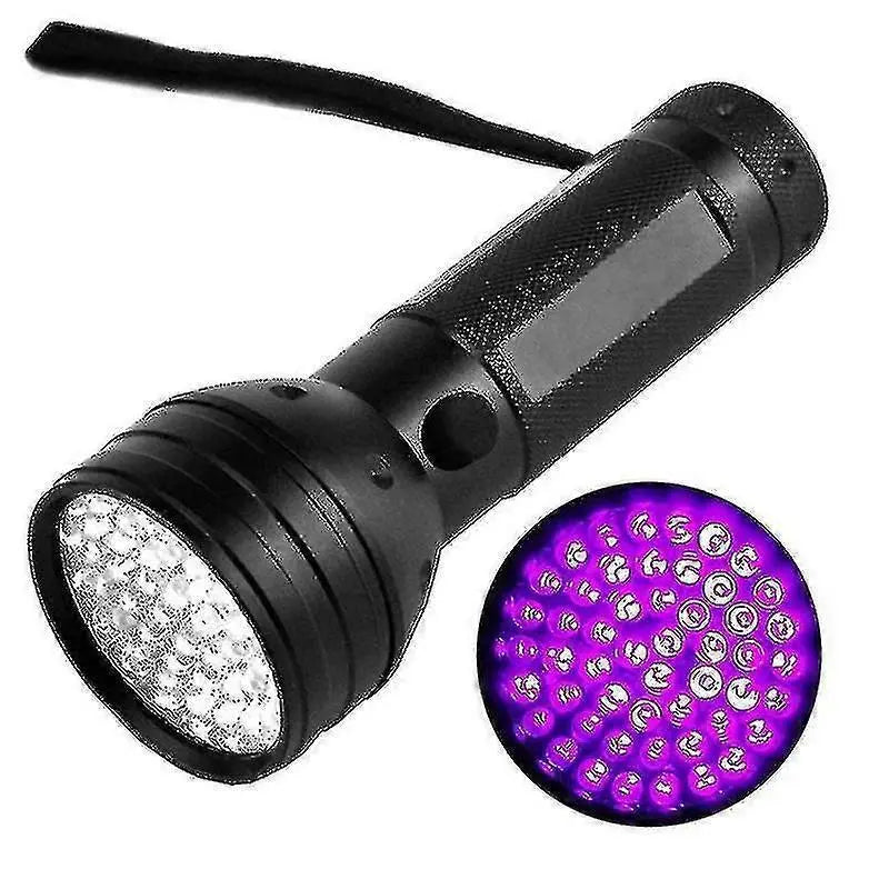 51 LED UV Flashlight Purple Light Torch for Pet Stain Detection and Inspection Wholesale Hub