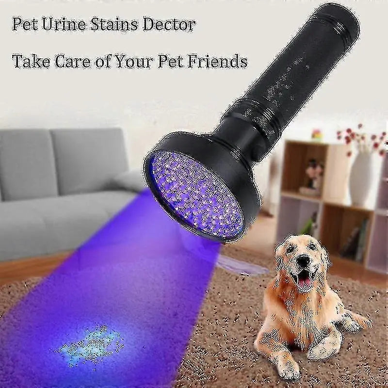 51 LED UV Flashlight Purple Light Torch for Pet Stain Detection and Inspection Wholesale Hub