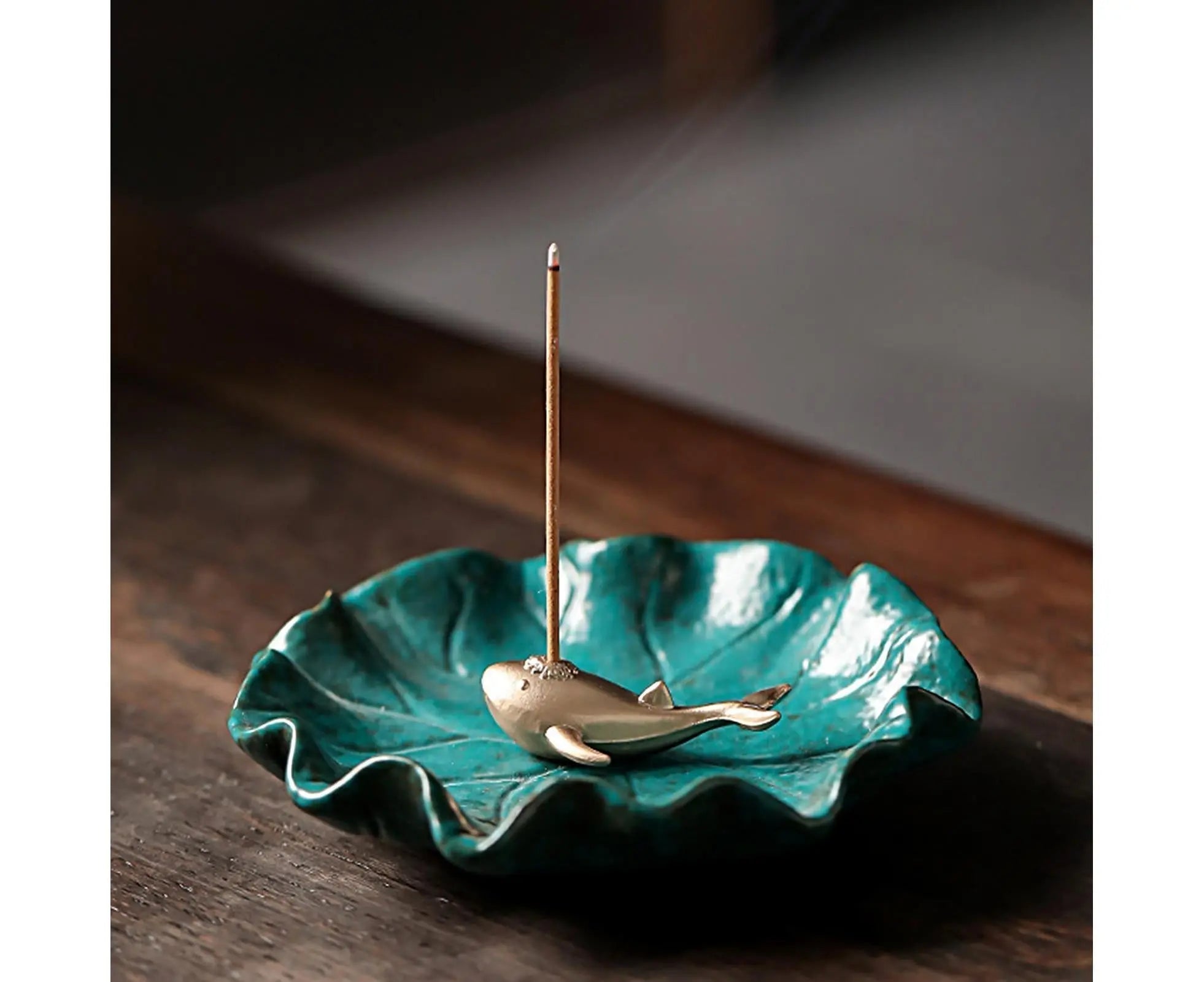 Incense Burner Handmade Decorative Ceramic Lotus Holder-I Wholesale Hub