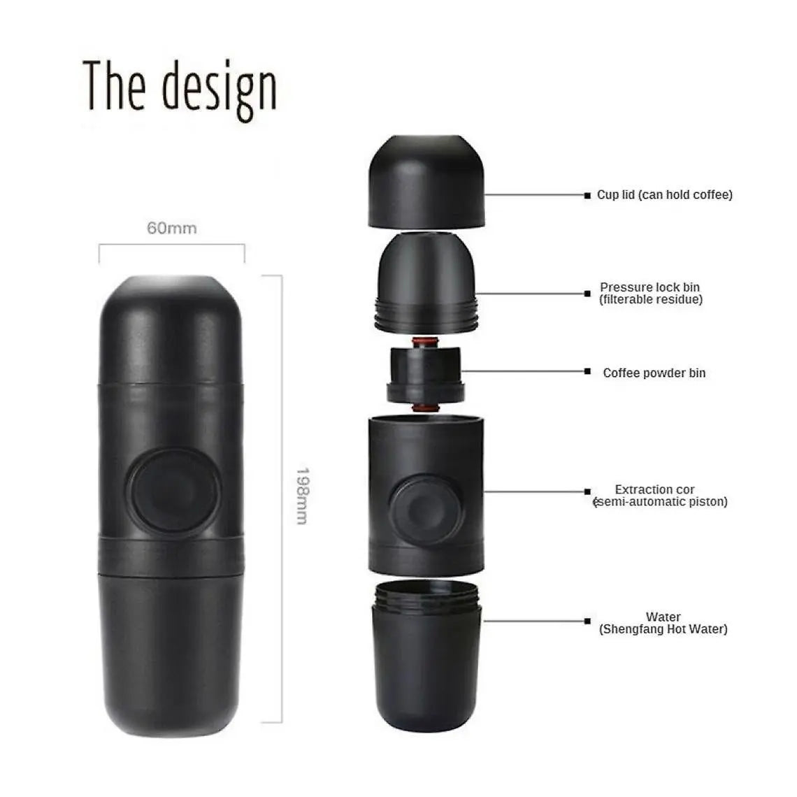 Portable Hand Coffee Grinder - Compact Manual Coffee Mill for Travel Use Wholesale Hub