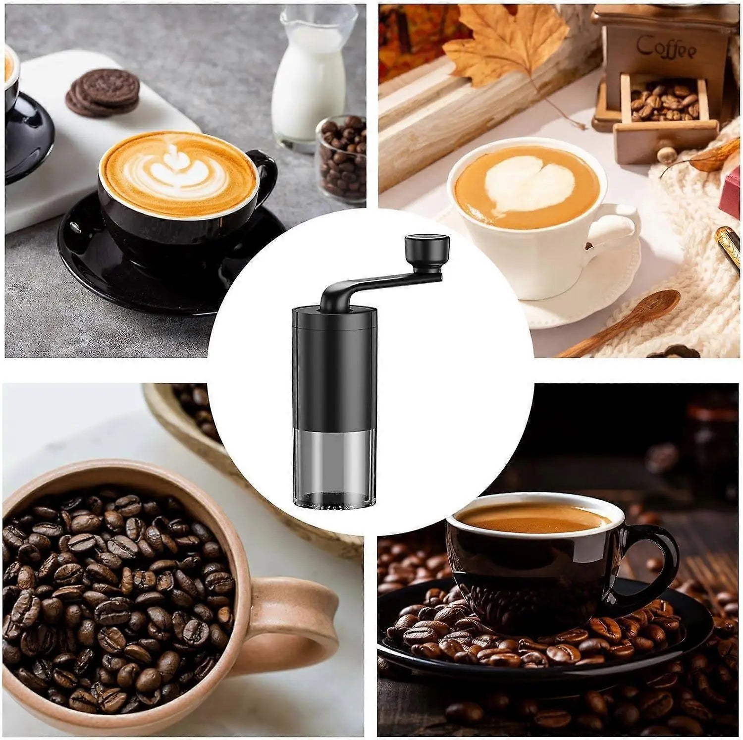 Manual Coffee Grinder - Adjustable Quiet Hand Grinder for Americano & Espresso Wholesale Hub