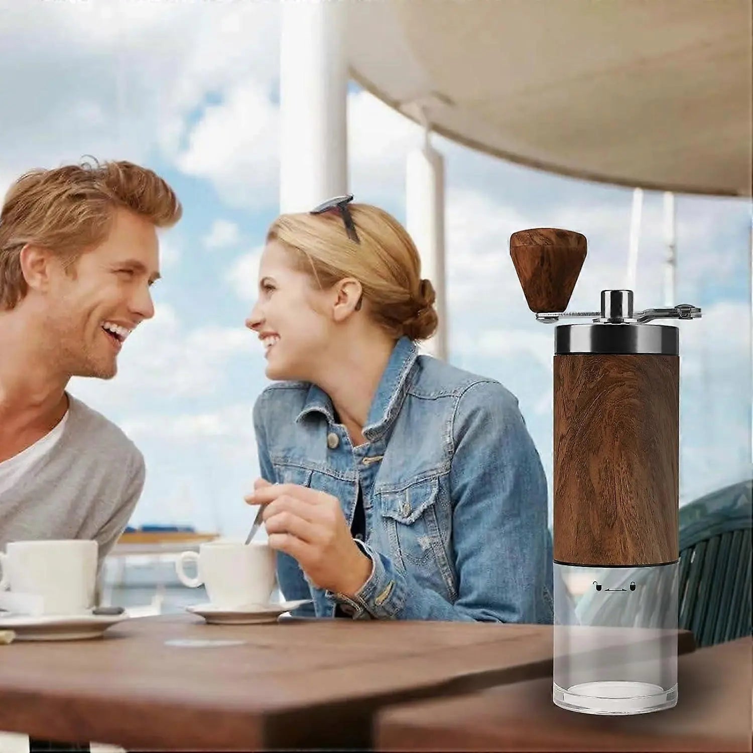 Manual Coffee Grinder - Ceramic Burr, Adjustable Grind Levels for Drip & Espresso Wholesale Hub