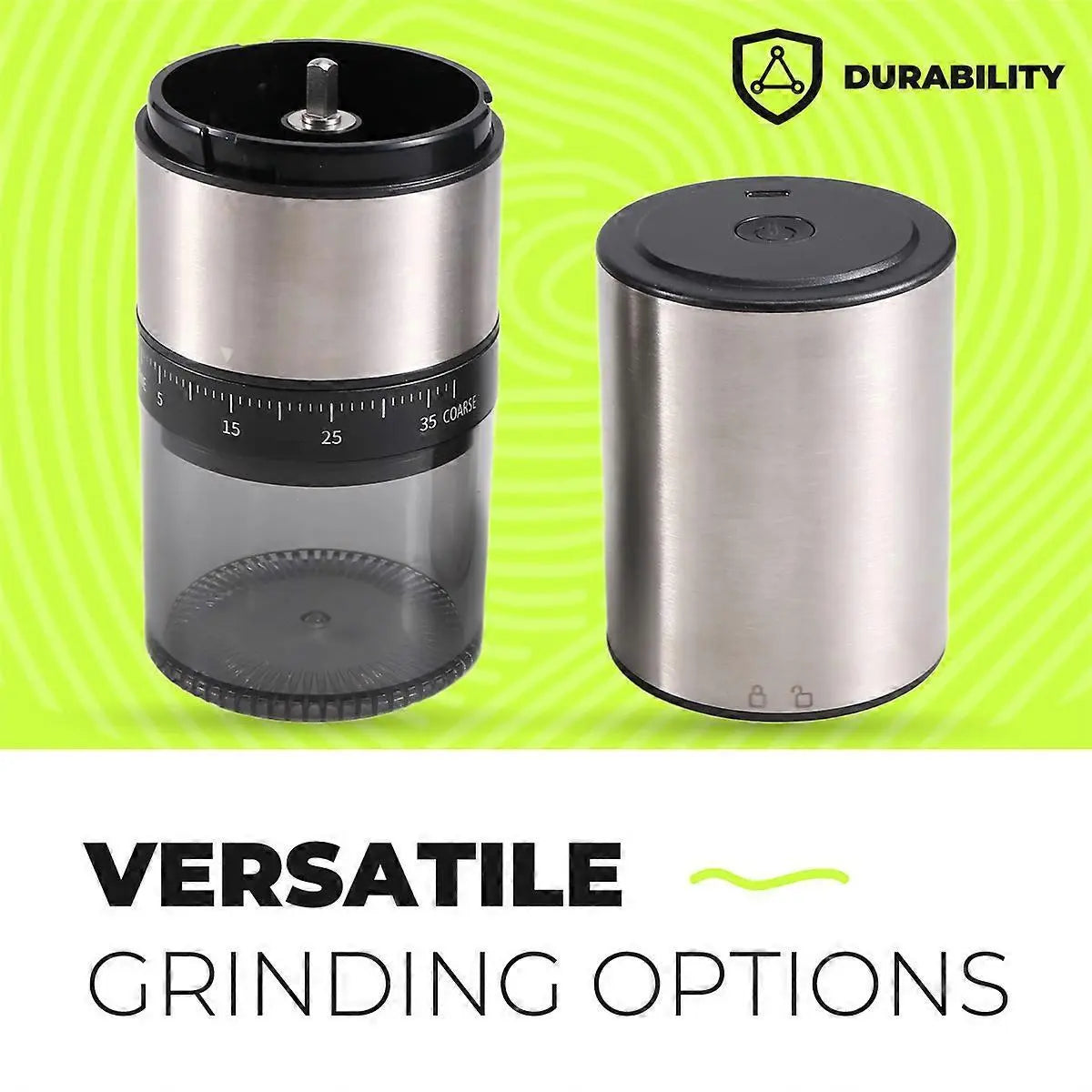 Electric Coffee Grinder - Rechargeable USB Bean Mill, Portable Automatic Grinder Wholesale Hub