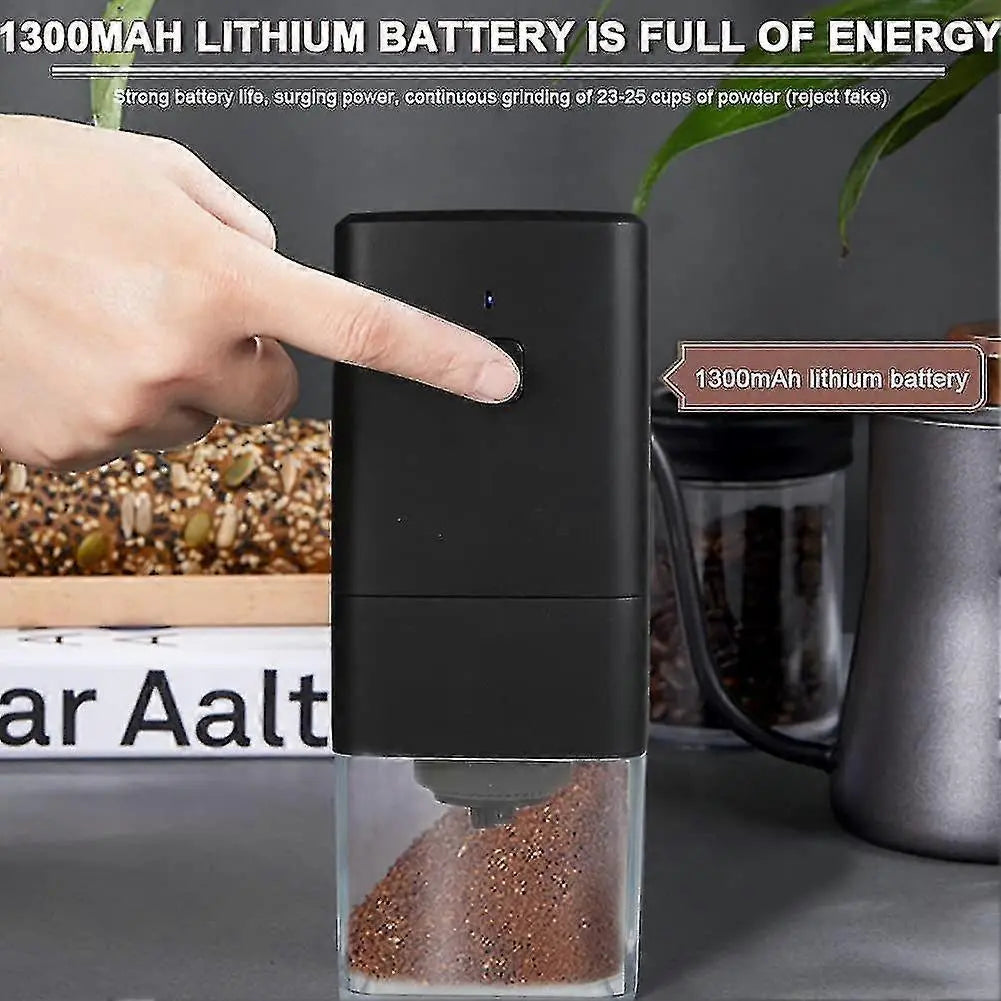 Portable Electric Coffee Grinder - USB Rechargeable, Adjustable Grind, 1300mAh Battery Wholesale Hub