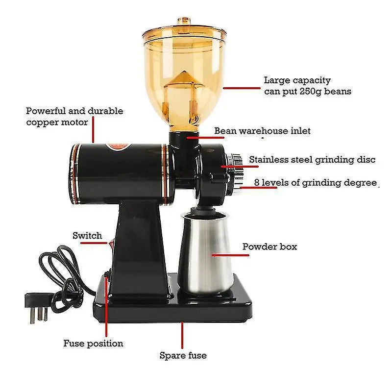 Electric Coffee Grinder - Stainless Steel Automatic Bean Grinder for Household Use Wholesale Hub