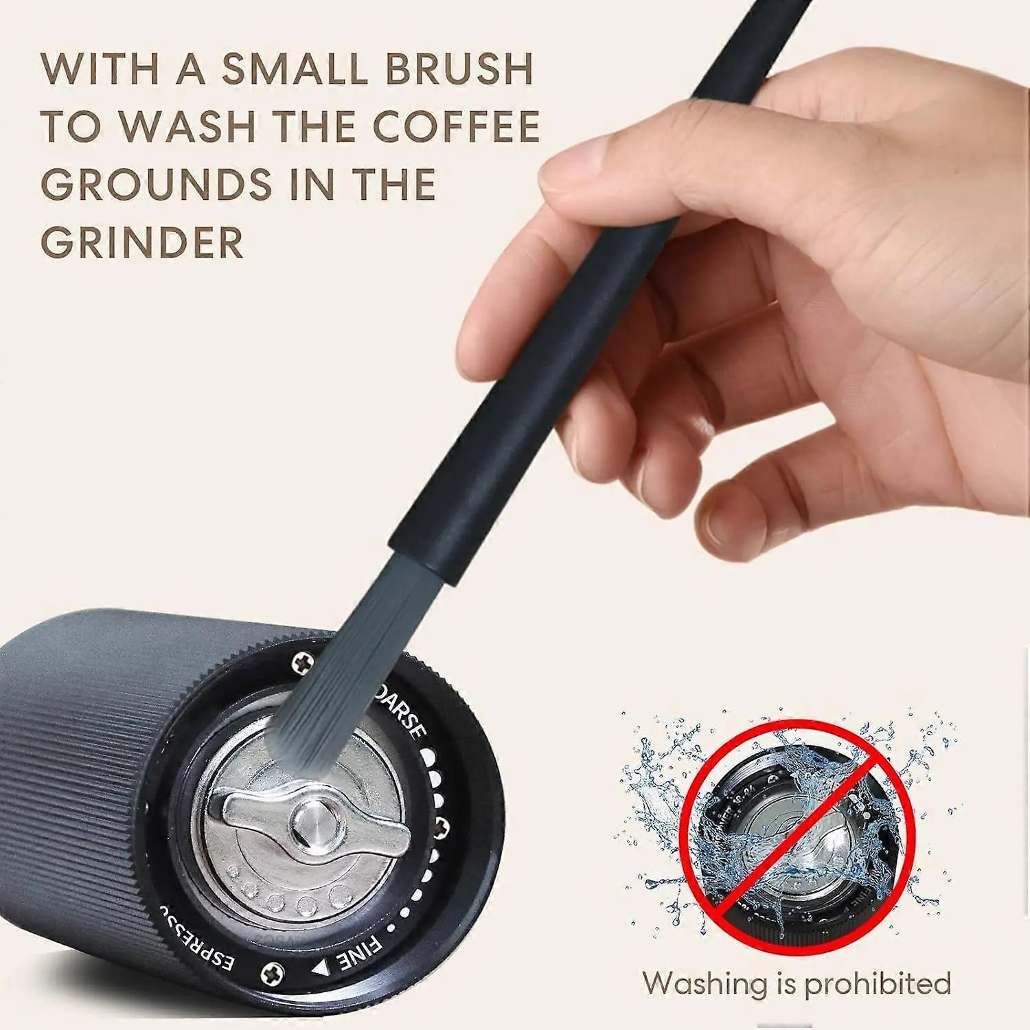 Manual Coffee Grinder - Adjustable Stainless Steel Hand Crank Coffee Mill, Portable Wholesale Hub