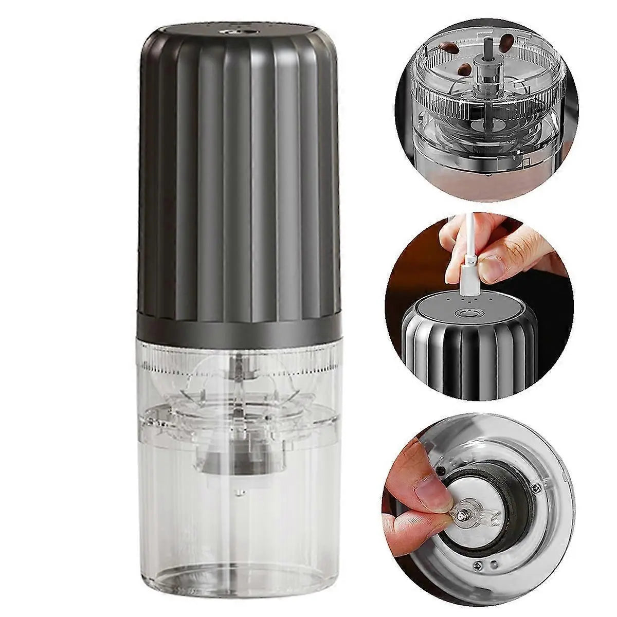 Electric Coffee Grinder - USB Rechargeable Burr Grinder, Automatic Coffee Bean Mill Wholesale Hub