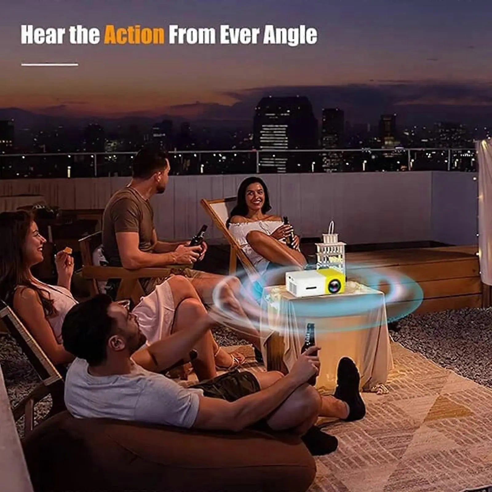 Mini Projector - LED Portable Projector for Home opera and Video Playback Wholesale Hub