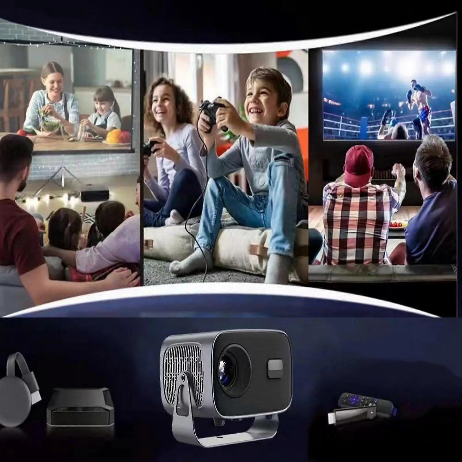 A10 Portable 4K Projector - Smart Video Projector for Home opera Wholesale Hub