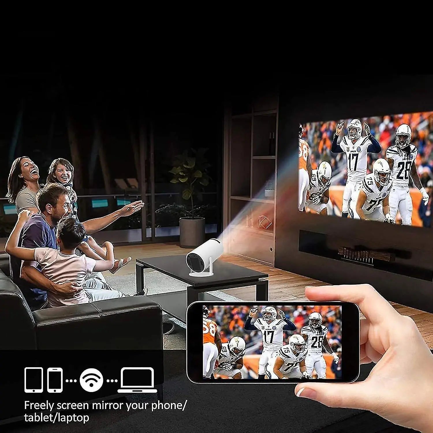 HD Projector - Portable HD Screen Video Projector for Indoor/Outdoor Use Wholesale Hub