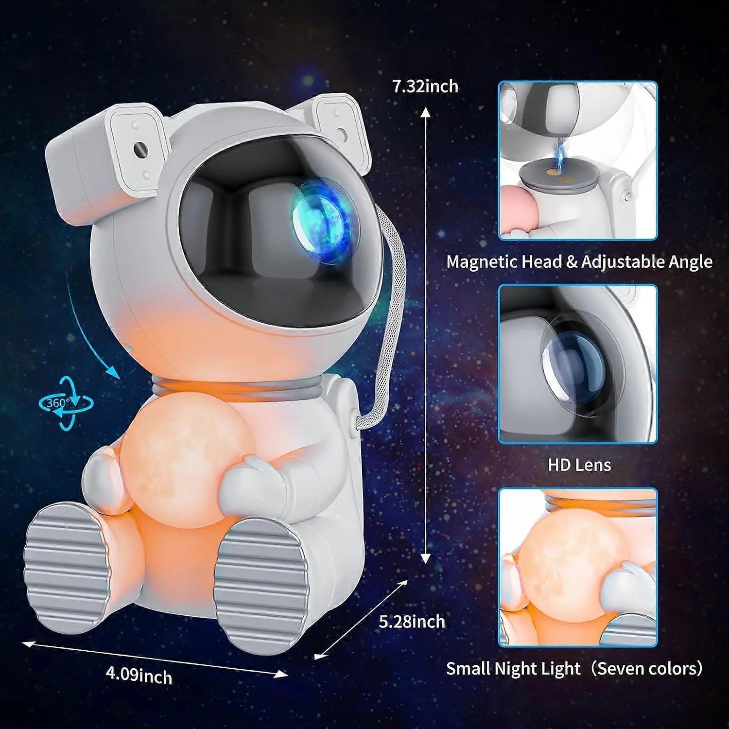 Astronaut Star Projector - Starry Sky Projector with Timer and Remote Wholesale Hub