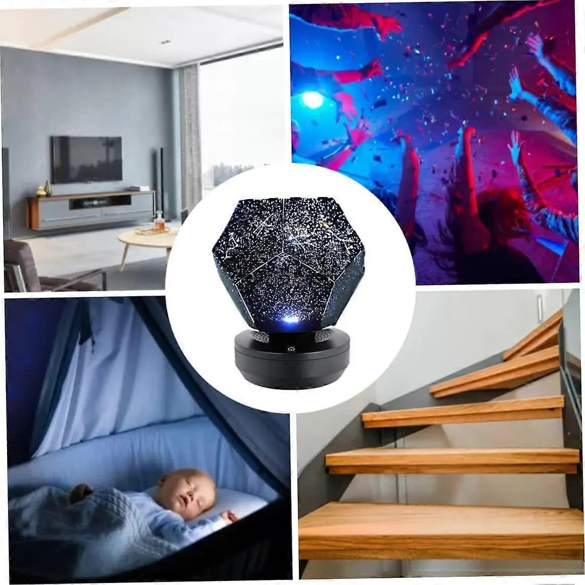 Night Light Projector - Rotating Star Projector for Bedroom Decoration Wholesale Hub