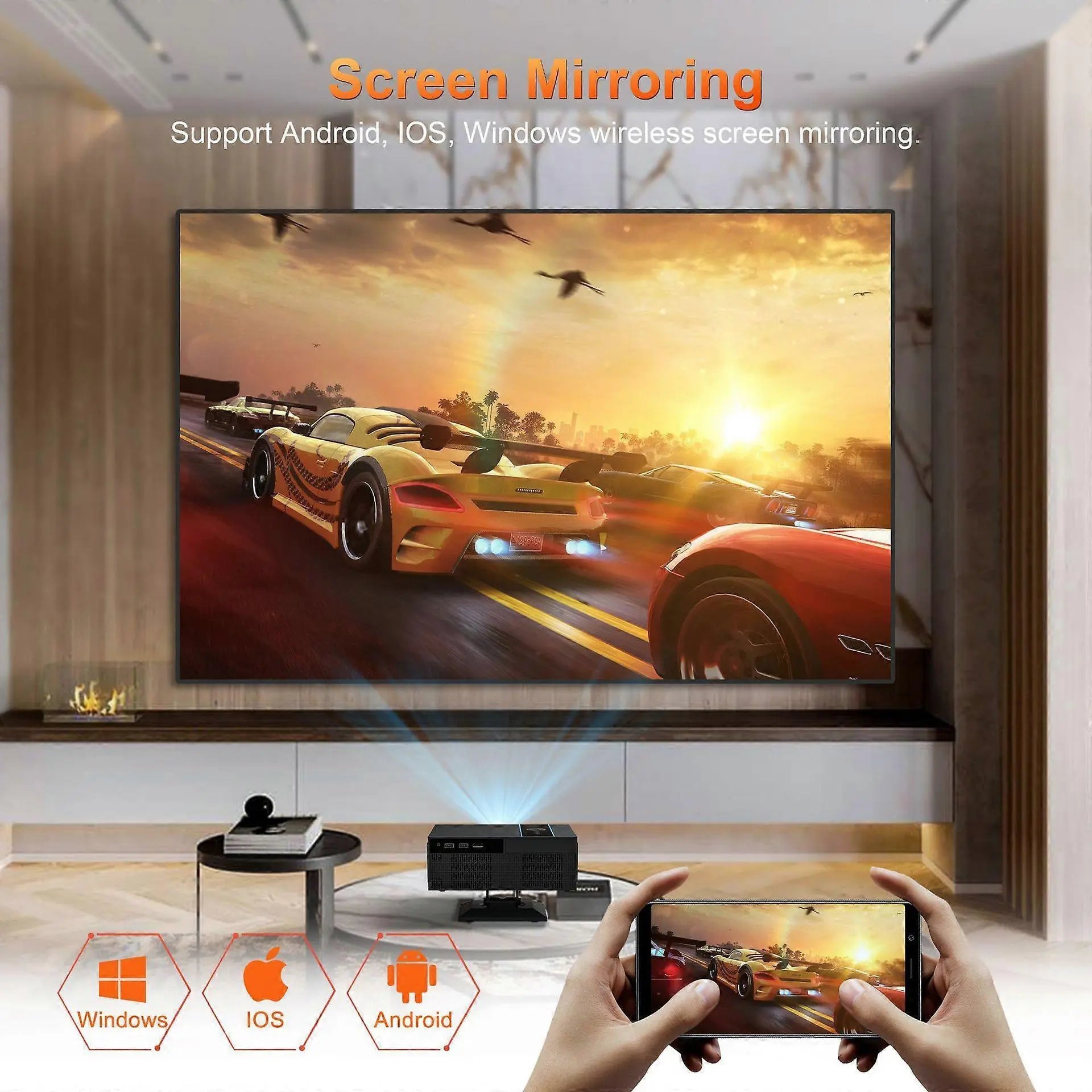 Portable 4K X6 Home Projector Wholesale Hub