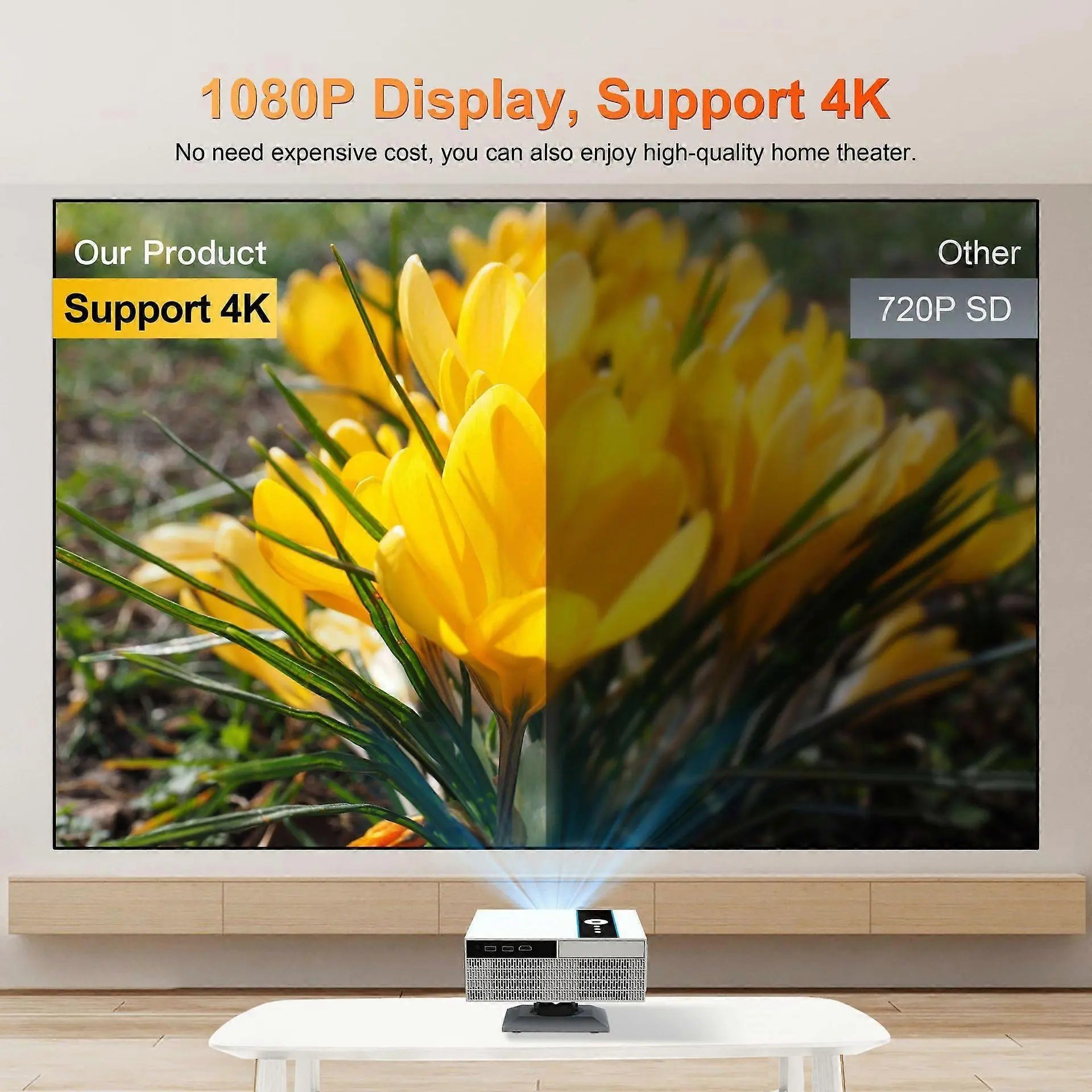 Portable 4K X6 Home Projector Wholesale Hub