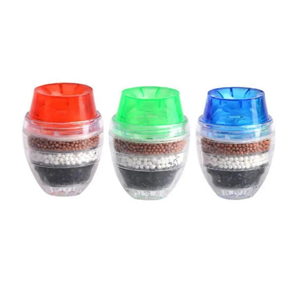3pcs Activated Charcoal Faucet Mini Water Filters, Water Purifier Cleaner Wholesale Hub