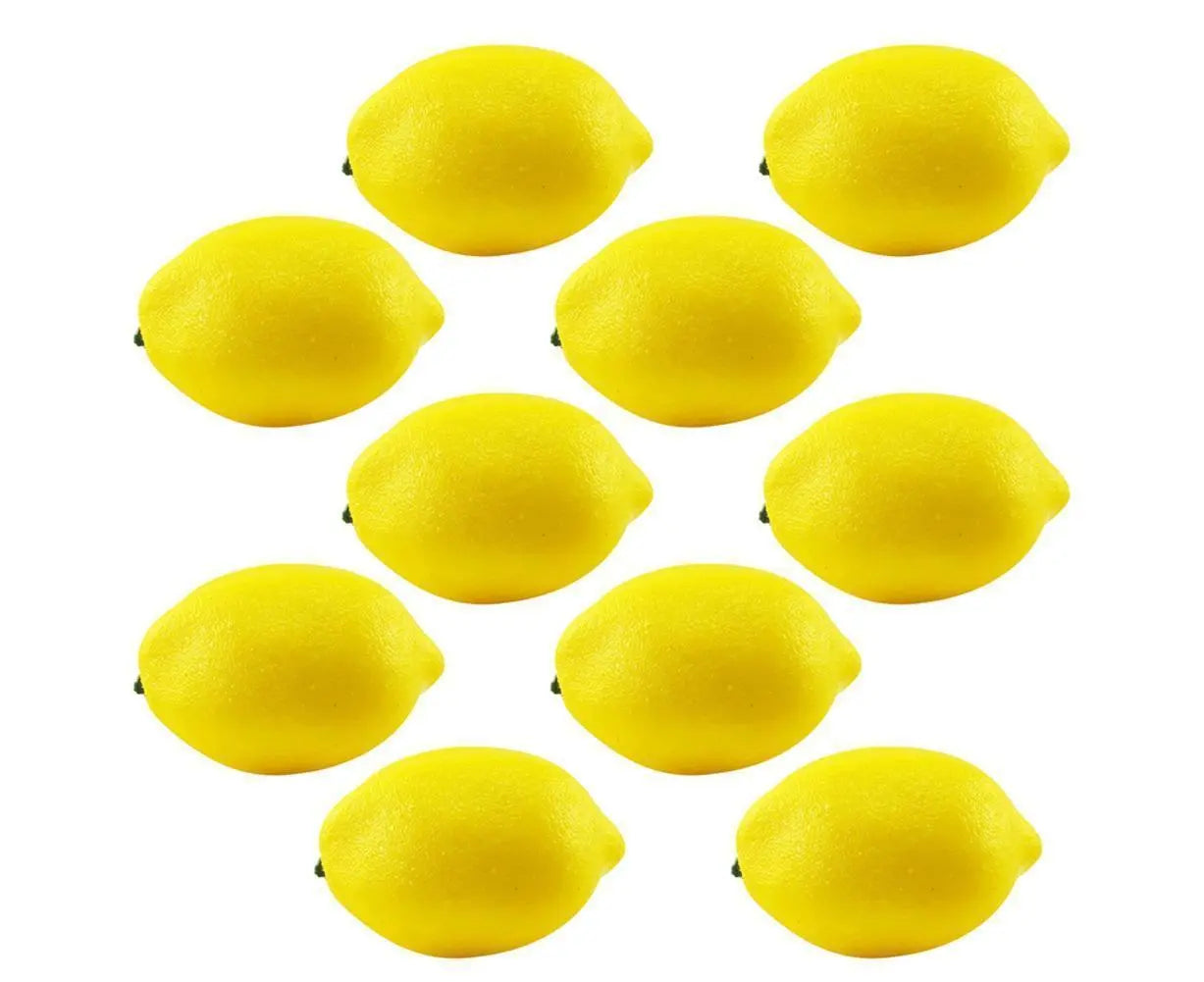 10Pcs Mini Artificial Lemon Simulation Fruit Photography Prop Party Table Decor-Yellow Wholesale Hub