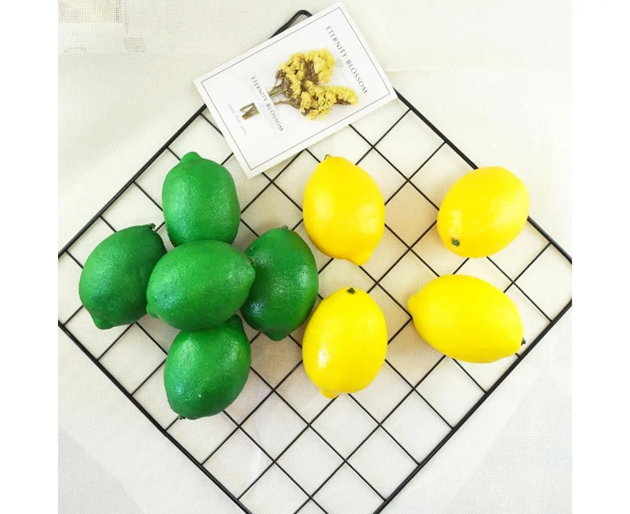 10Pcs Mini Artificial Lemon Simulation Fruit Photography Prop Party Table Decor-Yellow Wholesale Hub