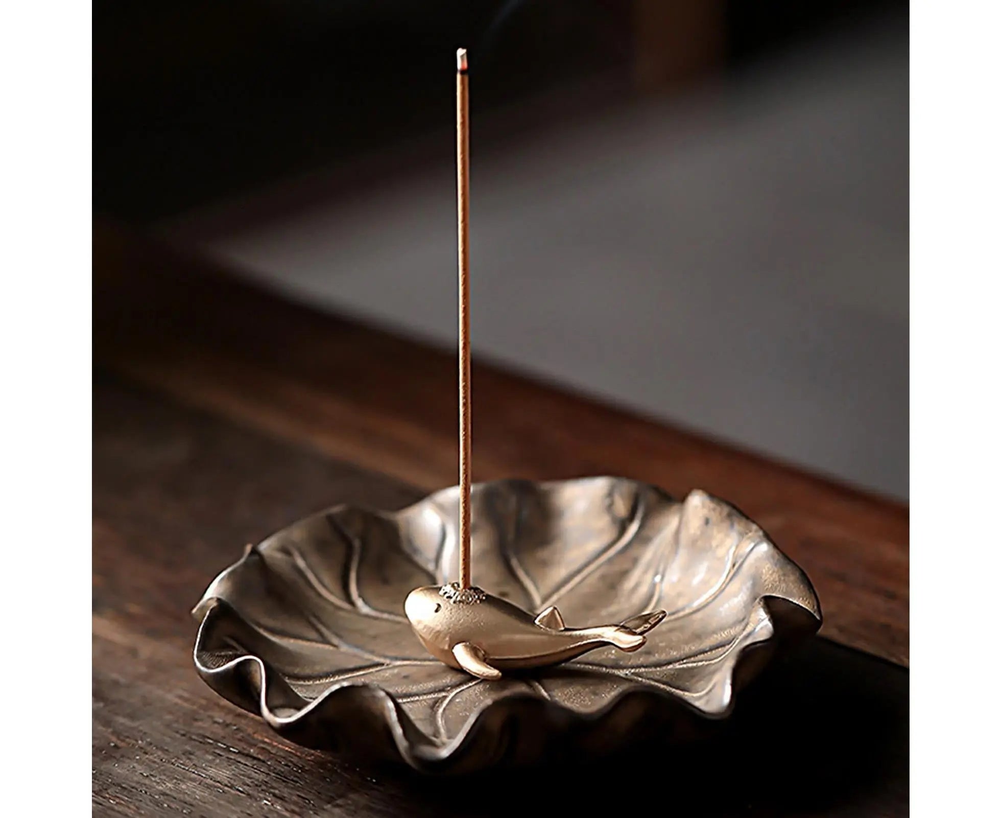 Lotus Leaf Mini Incense Holder for Teahouse-C Wholesale Hub