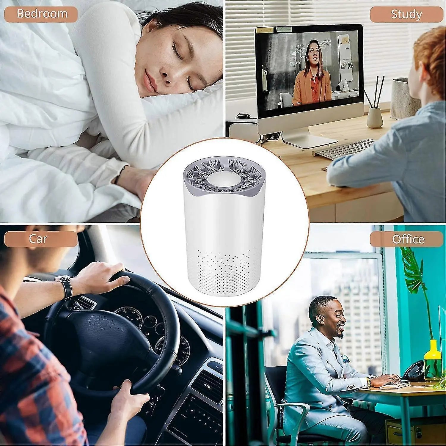 Portable HEPA Air Purifier, Quiet 35dB with 1m USB Cable Wholesale Hub