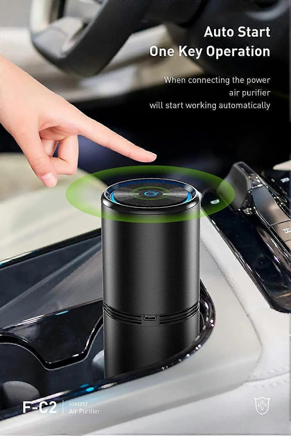 Car Air Purifier Ionizer for Smokers, Compact Ionic Air Cleaner Wholesale Hub