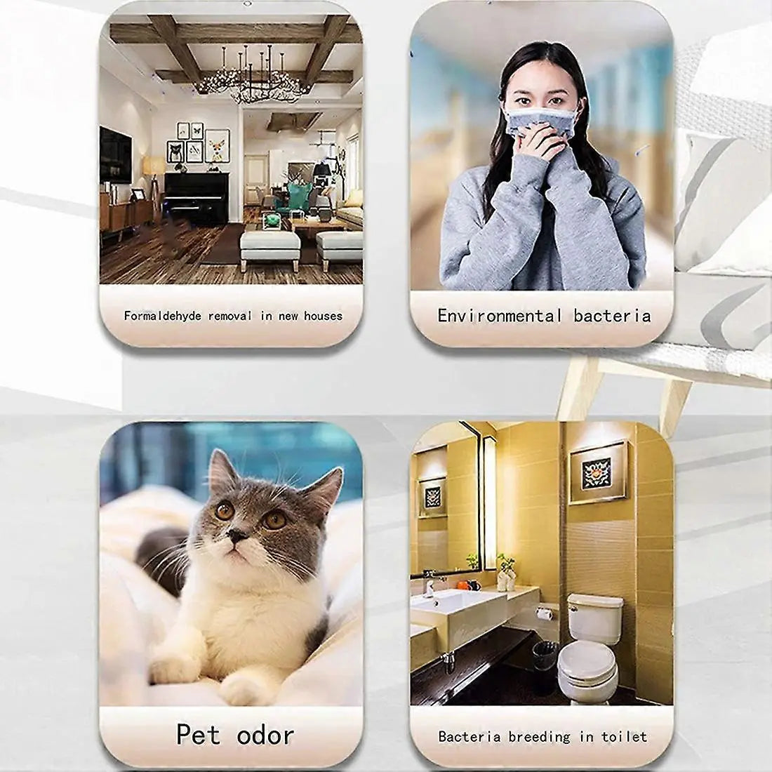 Plug-in Mini Air Purifier, Ion Generator for Bedroom & Pet Areas Wholesale Hub