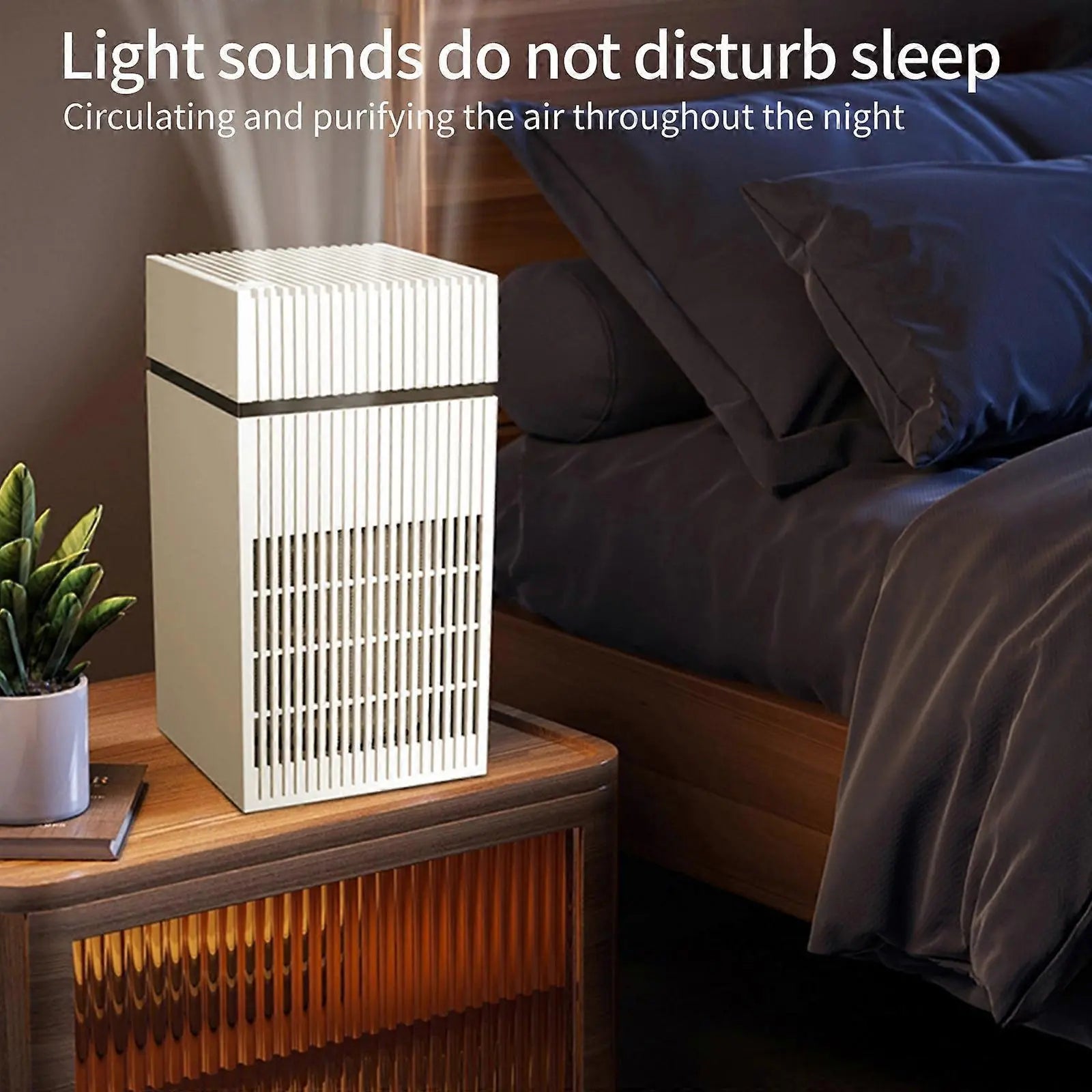Rechargeable Air Purifier for Kitchen & Car, White Compact Air Cleaner Wholesale Hub