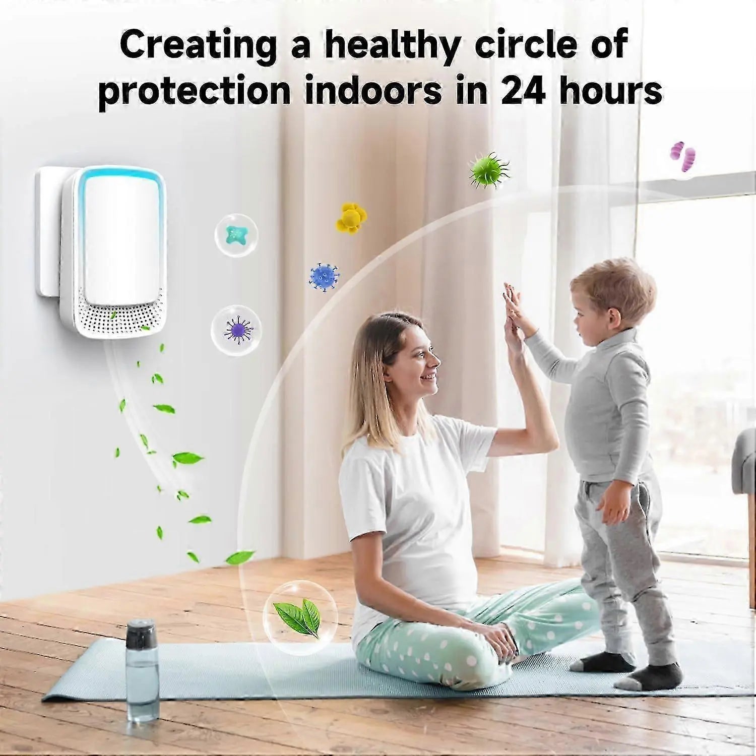 Plug-in Negative Ion Mini Air Purifier for Bedroom & Home Odor & Smoke Removal Wholesale Hub