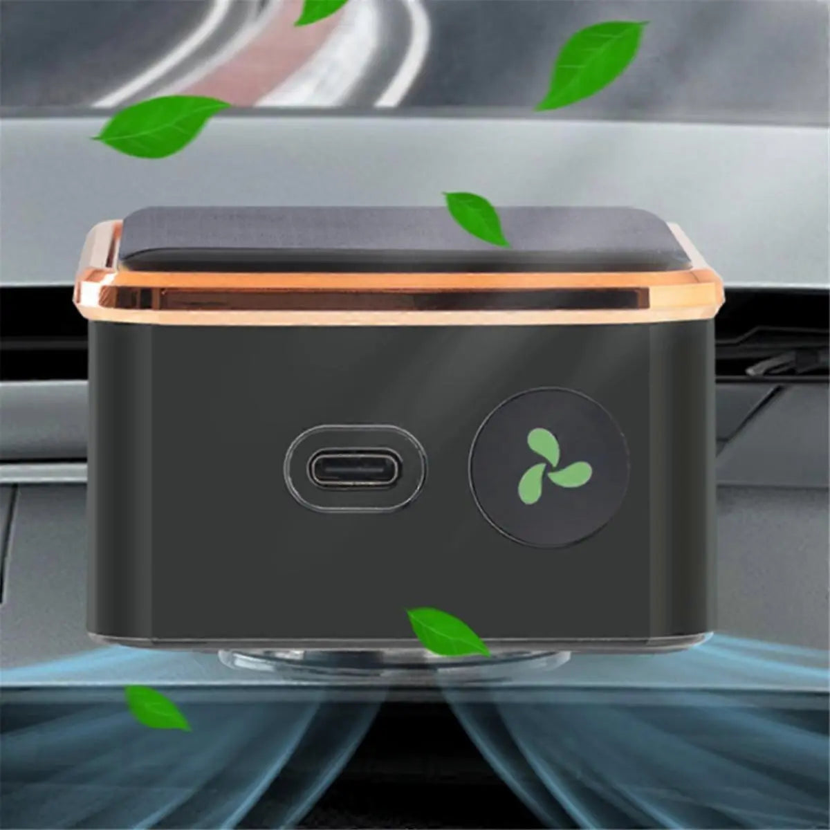 Solar Car Air Purifier USB Oxygen Cleaner with Ion Generator Compact Design Wholesale Hub