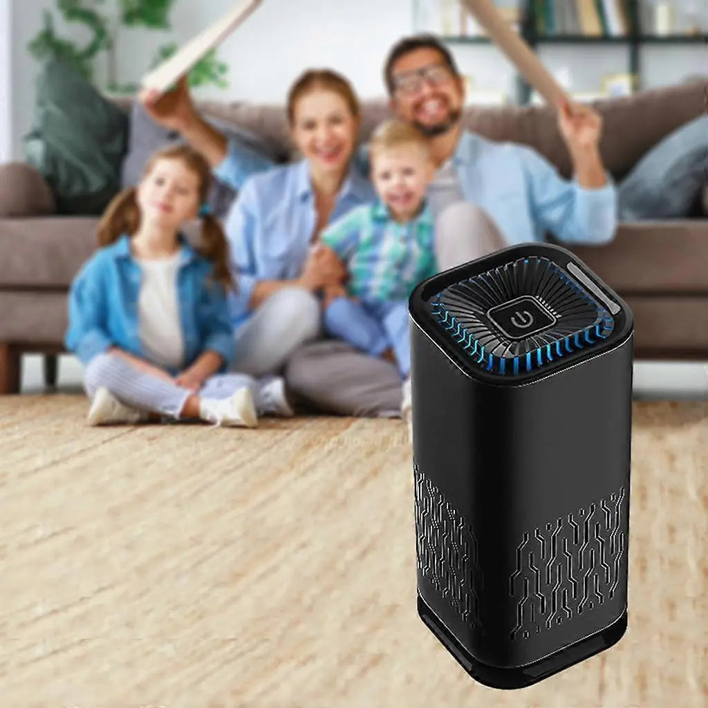 Air Ionizer Purifier for Car, Bedroom or Bathroom - Black Dashboard Unit Wholesale Hub