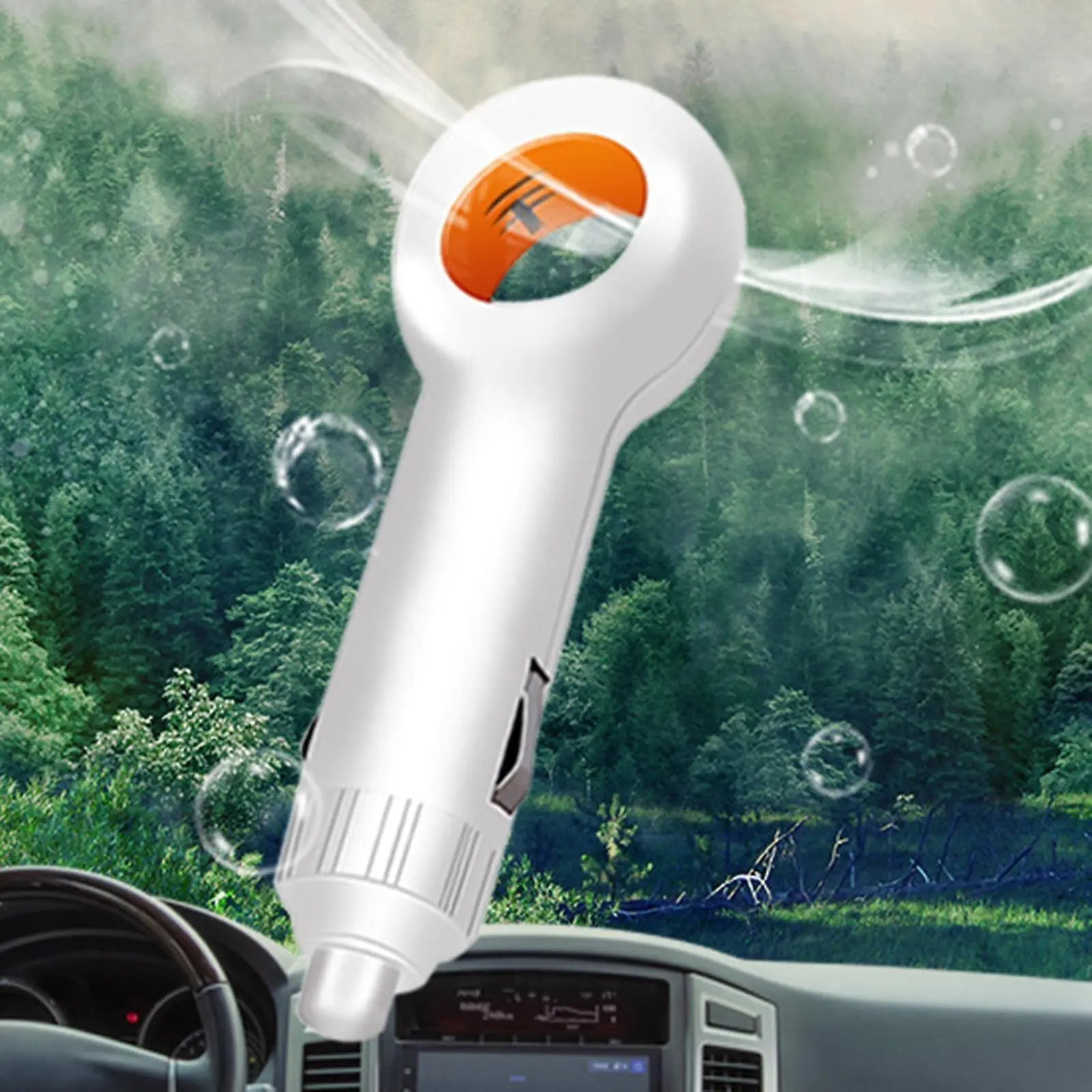 Mini Car Air Purifier with Negative Ion Filter - White Vehicle Model Wholesale Hub