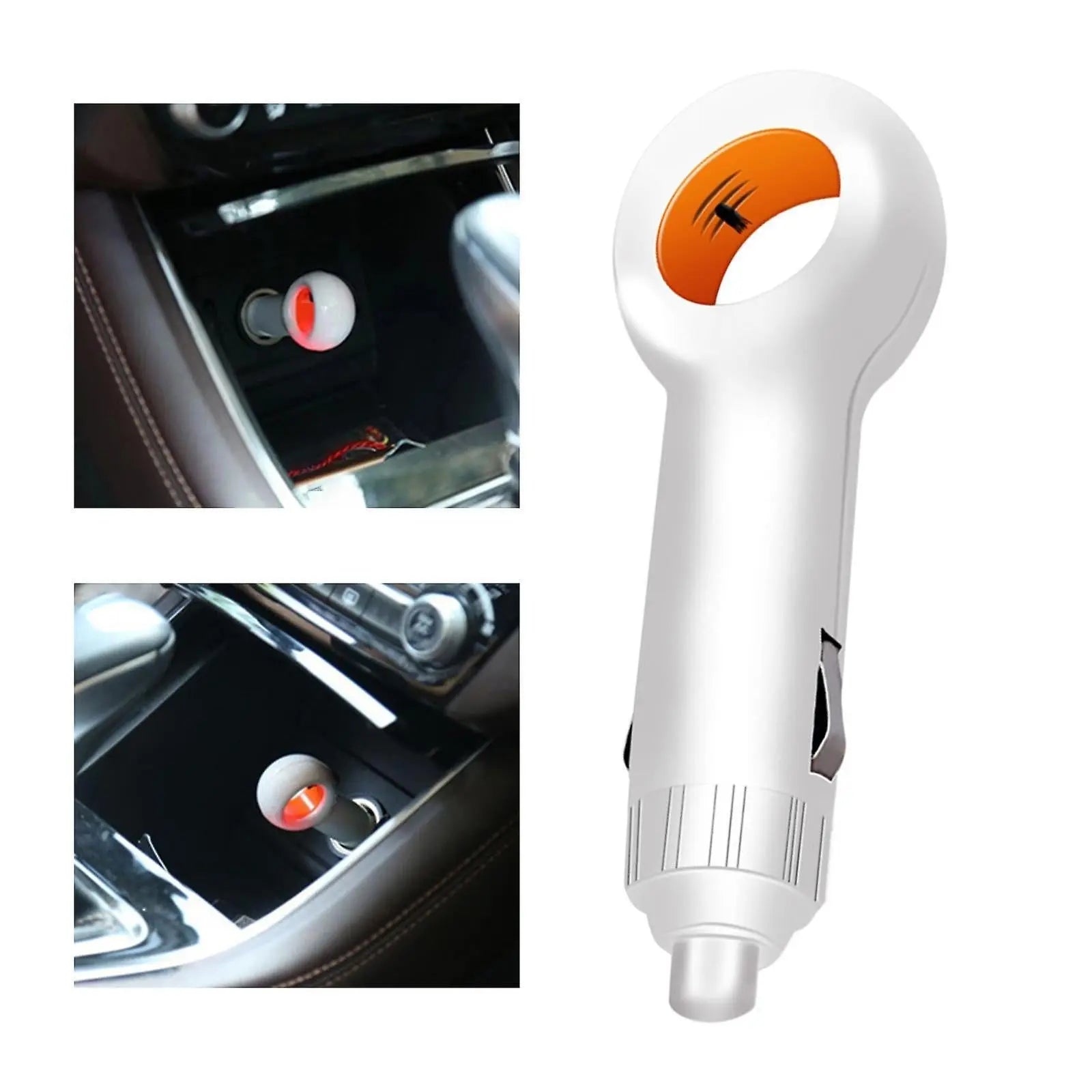 Mini Car Air Purifier with Negative Ion Filter - White Vehicle Model Wholesale Hub