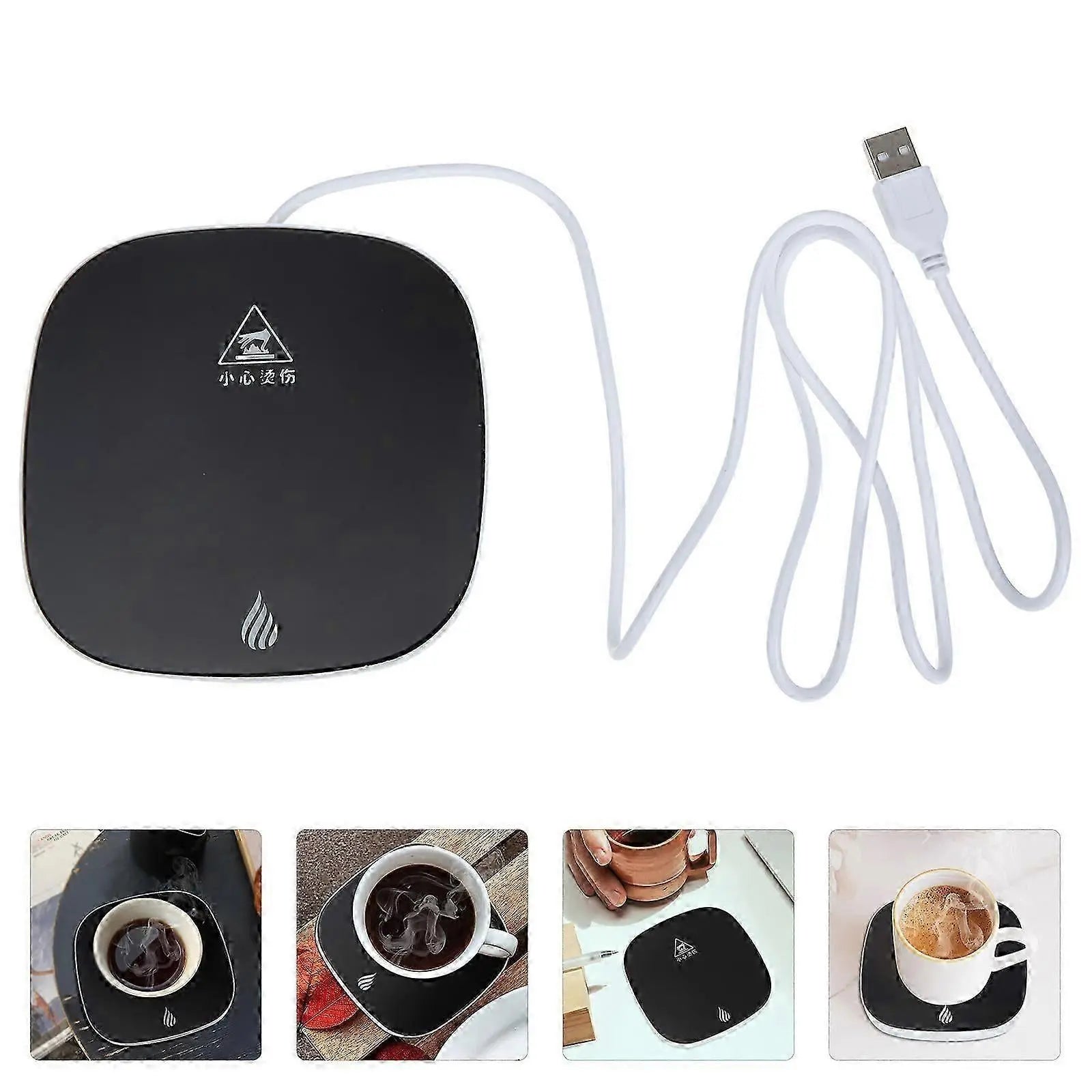 Electric Office Coffee Mug Warmer, Cordless Heating Coaster Wholesale Hub