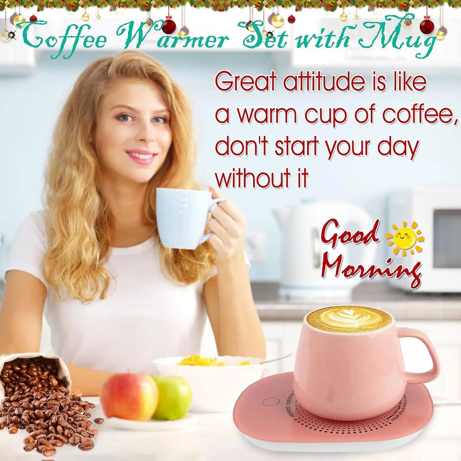 Coffee Mug Warmer with Mug & Auto Shut Off, Desk Gift Box Set Wholesale Hub