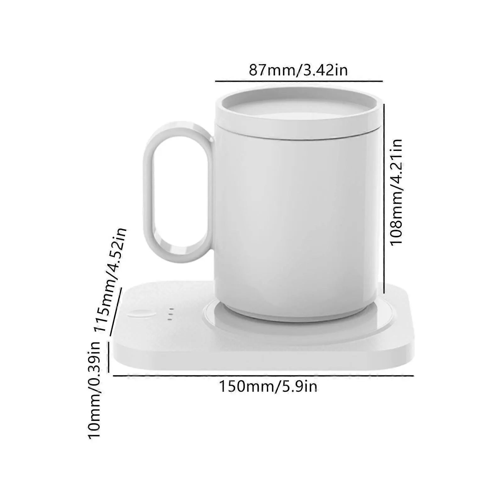 White Electric Coffee Mug Warmer, 55degree Constant Temp Cup Warmer Wholesale Hub