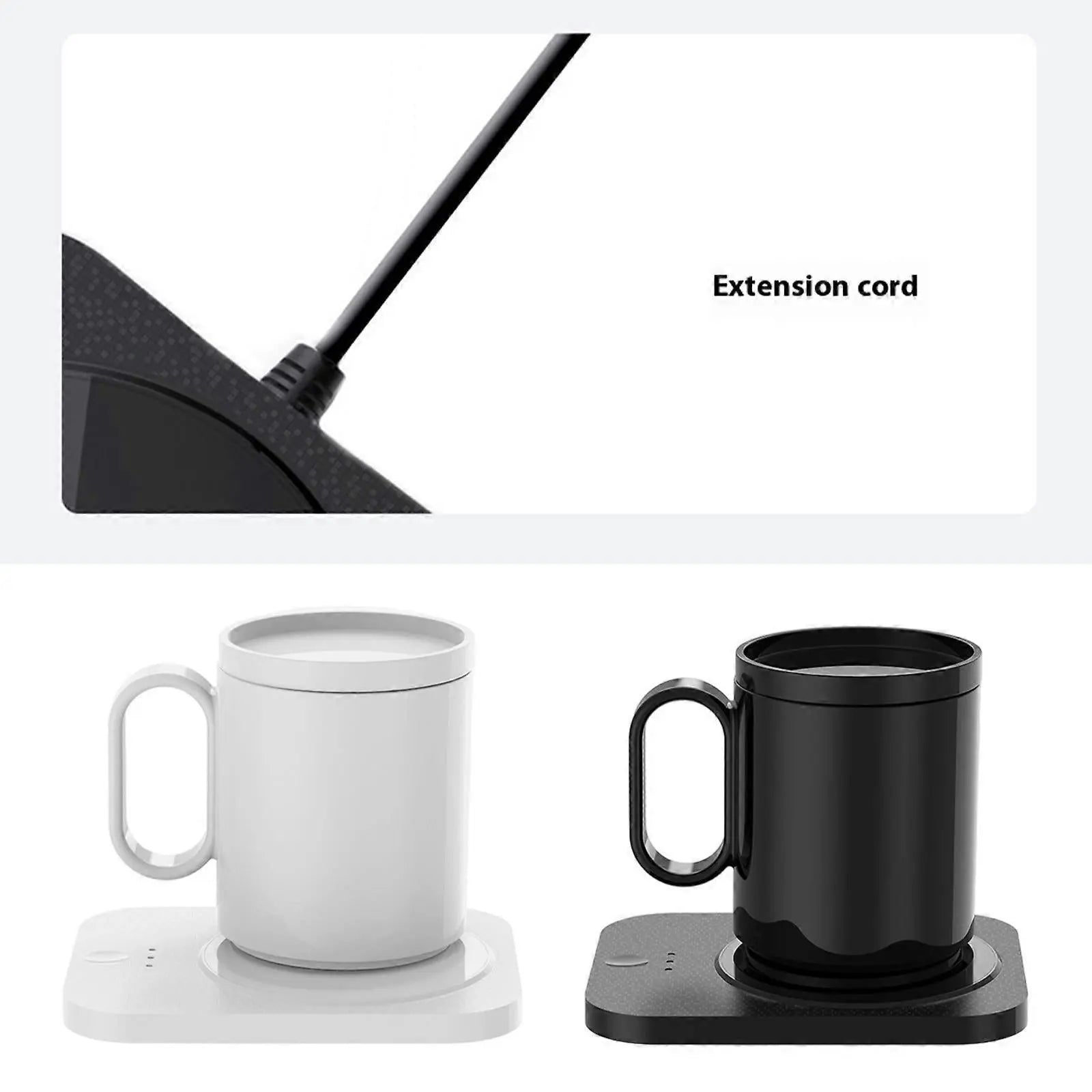 White Electric Coffee Mug Warmer, 55degree Constant Temp Cup Warmer Wholesale Hub