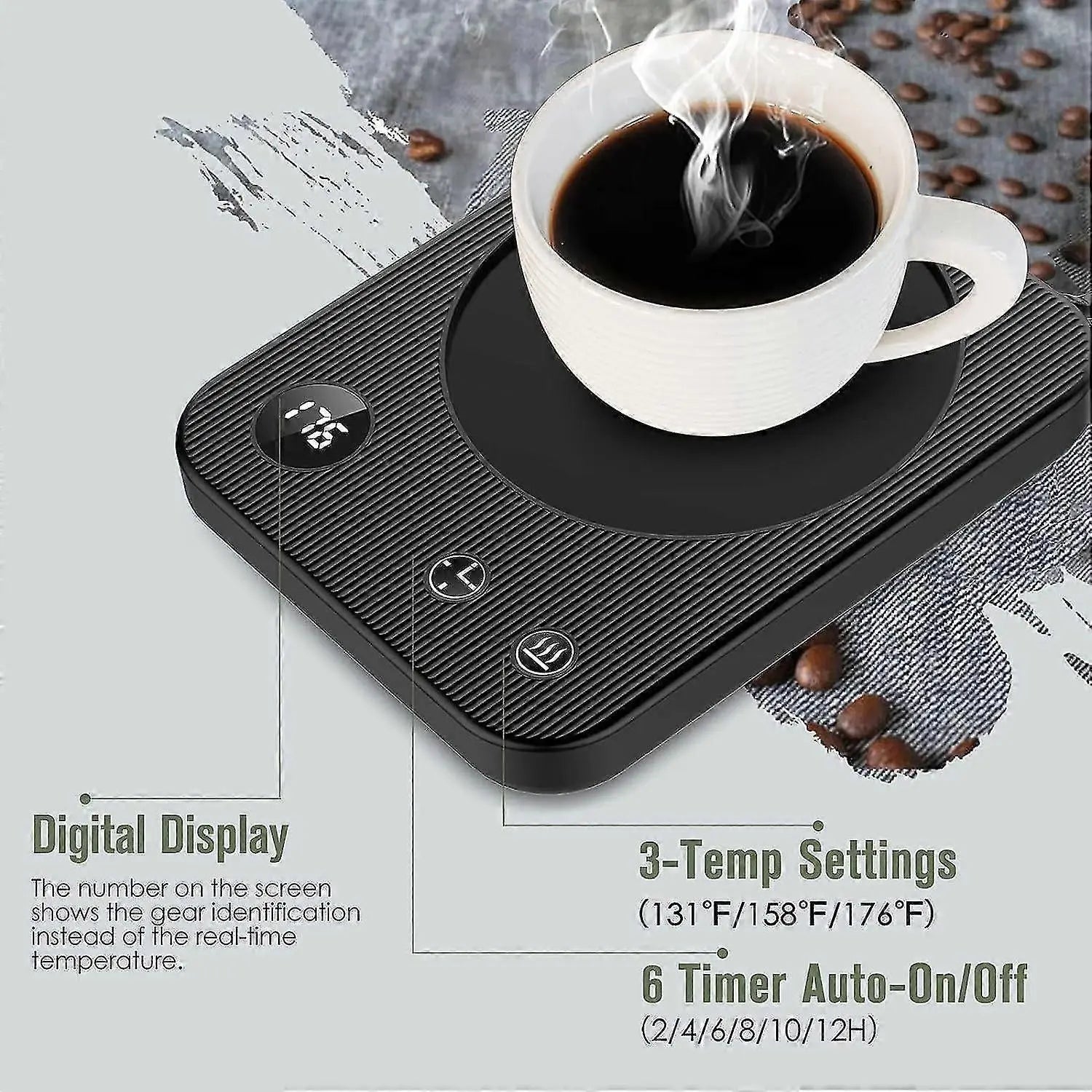 Smart Electric Coffee Beverage Warmer for Desk or Home Wholesale Hub