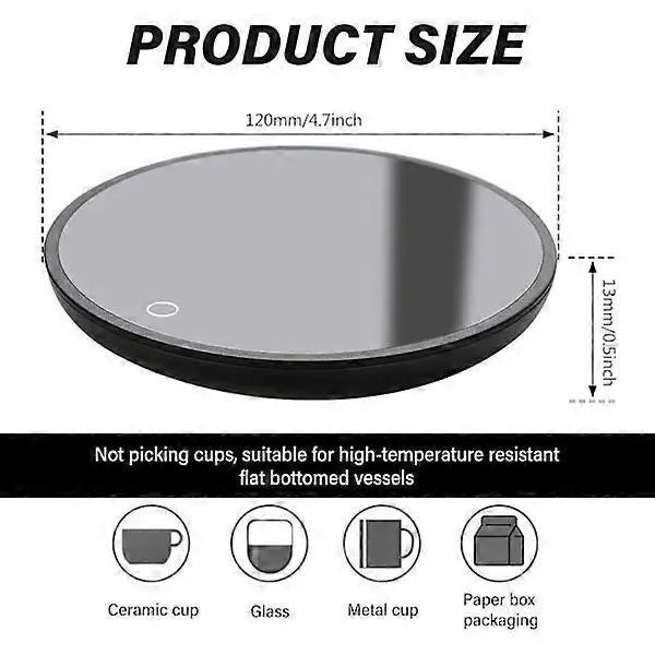 Electric Mug Warmer with 2 Temp Settings, Smart Portable Drink Warmer Wholesale Hub